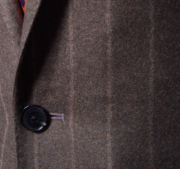 Chalk Stripe Flannel Suit in Olive – MillersOath